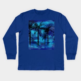 French Polynesian Beach Kids Long Sleeve T-Shirt